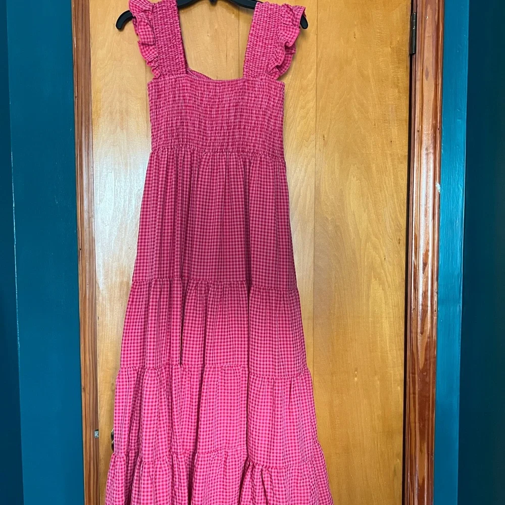 Ivy City Co Pink Gingham Dress - Picture 2 of 3